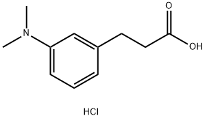 3-[3-(Dimethylamino)phenyl]propanoic Acid Hydrochloride 구조식 이미지