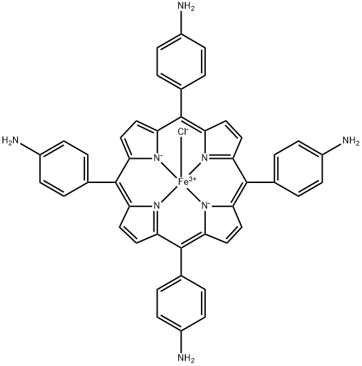 5,10,15,20-Tetrakis-(4-aminophenyl)-porphyrin-Fe-(III)chlorid Structure