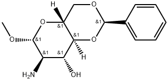 methyl 2-amino-4,6-O-benzylidene-2-deoxy-β-D-glucopyranoside Structure