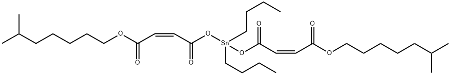 5,7,12-Trioxa-6-stannanonadecanoic acid, 6,6-dibutyl-18-methyl-4,8,11-trioxo-, 6-methylheptyl ester, (Z,Z)- (9CI) Structure