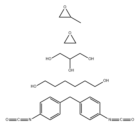 1,6-hexanediol, polymer with 1,6-Hexanediol,polymer with 1,1'-methylenebis[4-isocyanatobenzene]and methyloxirane polymer with oxirane ether with 1,2,3-propanetriol Structure