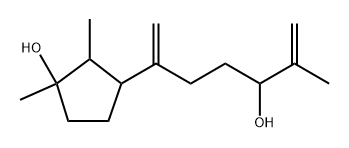 3-Hydroxy-2,3-dimethyl-δ-methylene-α-(1-methylethenyl)cyclopentane-1-butanol Structure