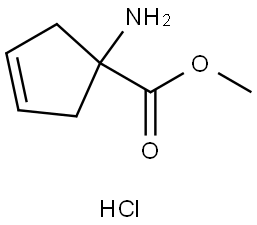 methyl 1-aminocyclopent-3-ene-1-carboxylate
hydrochloride Structure