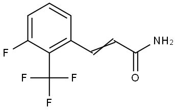 3-[3-Fluoro-2-(trifluoromethyl)phenyl]-2-propenamide Structure