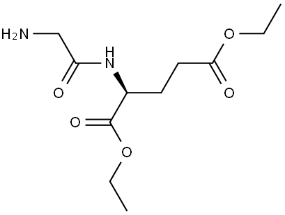 L-Glutamic acid, glycyl-, 21,25-diethyl ester Structure