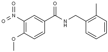 4-methoxy-N-(2-methylbenzyl)-3-nitrobenzamide Structure