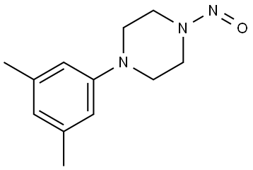 1-(3,5-dimethylphenyl)-4-nitrosopiperazine Structure