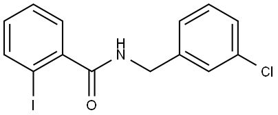 N-[(3-Chlorophenyl)methyl]-2-iodobenzamide Structure