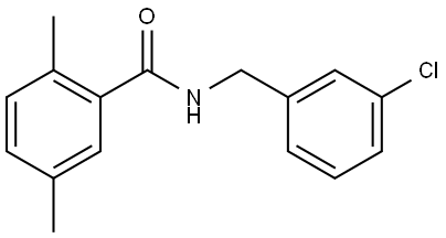 N-[(3-Chlorophenyl)methyl]-2,5-dimethylbenzamide Structure