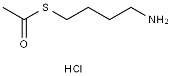 S-(4-Aminobutyl) Ethanethioate Hydrochloride Structure