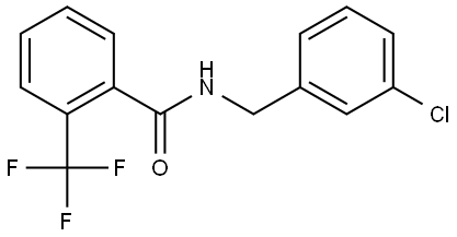 N-[(3-Chlorophenyl)methyl]-2-(trifluoromethyl)benzamide Structure