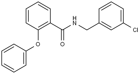 N-[(3-Chlorophenyl)methyl]-2-phenoxybenzamide Structure