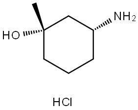 cis-3-Amino-1-methyl-cyclohexanol hydrochloride Structure