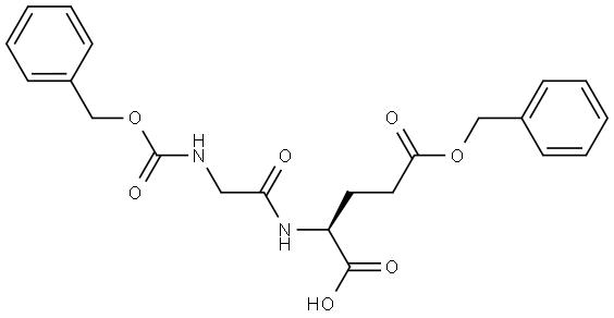 L-Glutamic acid, N-[(phenylmethoxy)carbonyl]glycyl-, 25-(phenylmethyl) ester (9CI) Structure