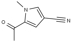 5-acetyl-1-methyl-1H-pyrrole-3-carbonitrile Structure