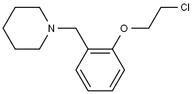 1-[[2-(2-Chloroethoxy)phenyl]methyl]piperidine Structure