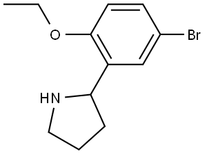 2-(5-BROMO-2-ETHOXYPHENYL)PYRROLIDINE Structure