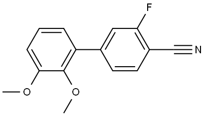 3-Fluoro-2',3'-dimethoxy[1,1'-biphenyl]-4-carbonitrile Structure