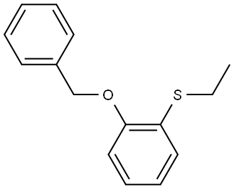 (2-(benzyloxy)phenyl)(ethyl)sulfane Structure