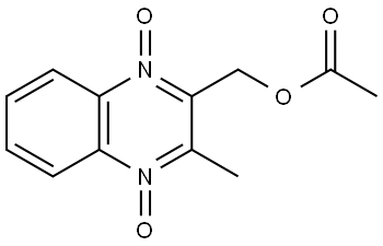 2-Quinoxalinemethanol, 3-methyl-, 2-acetate, 1,4-dioxide Structure