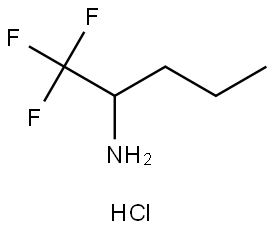 1,1,1-trifluoropentan-2-amine hydrochloride Structure