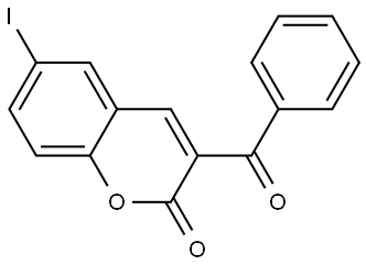 3-benzoyl-6-iodo-2H-chromen-2-one Structure