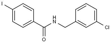 N-[(3-Chlorophenyl)methyl]-4-iodobenzamide Structure