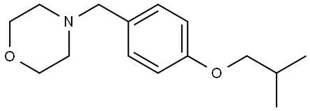 4-[[4-(2-Methylpropoxy)phenyl]methyl]morpholine Structure