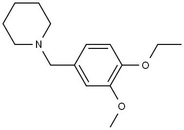 1-[(4-Ethoxy-3-methoxyphenyl)methyl]piperidine Structure