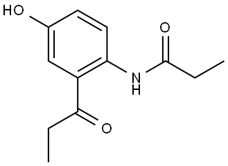 Propanamide, N-[4-hydroxy-2-(1-oxopropyl)phenyl]- Structure