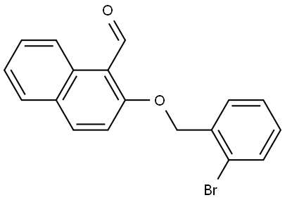 2-[(2-Bromophenyl)methoxy]-1-naphthalenecarboxaldehyde Structure