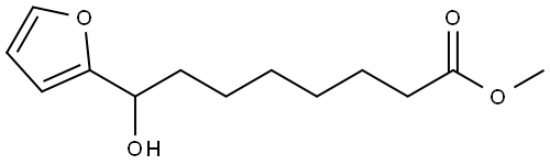 2-Furanoctanoic acid, η-hydroxy-, methyl ester 구조식 이미지