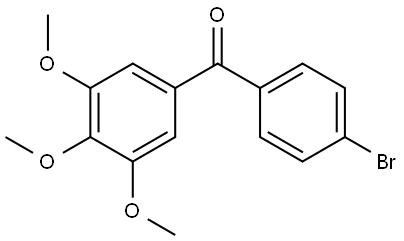 (4-bromophenyl)(3,4,5-trimethoxyphenyl)methanone Structure