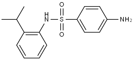 4-Amino-N-[2-(1-methylethyl)phenyl]benzenesulfonamide Structure