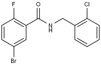 5-Bromo-N-[(2-chlorophenyl)methyl]-2-fluorobenzamide Structure