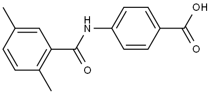 4-[(2,5-Dimethylbenzoyl)amino]benzoic acid Structure