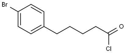 5-(4-bromophenyl)pentanoyl chloride Structure