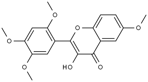 3-Hydroxy-6,2',4',5'-tetramethoxyflavone Structure