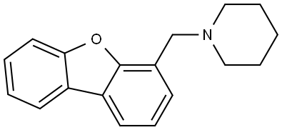 Piperidine, 1-(4-dibenzofuranylmethyl)- Structure