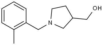 (1-(2-methylbenzyl)pyrrolidin-3-yl)methanol Structure