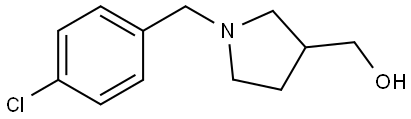 (1-(4-chlorobenzyl)pyrrolidin-3-yl)methanol Structure