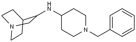 N-(1-benzylpiperidin-4-yl)quinuclidin-3-amine Structure