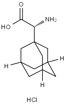 (R)-2-(Adamantan-1-yl)-2-aminoacetic acid hydrochloride Structure