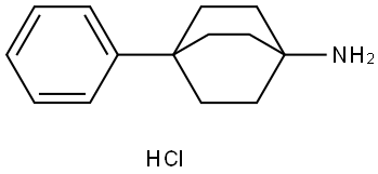 Bicyclo[2.2.2]octan-1-amine, 4-phenyl-, hydrochloride (1:1) Structure