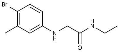 Acetamide, 2-[(4-bromo-3-methylphenyl)amino]-N-ethyl- Structure