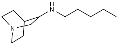 N-pentylquinuclidin-3-amine Structure