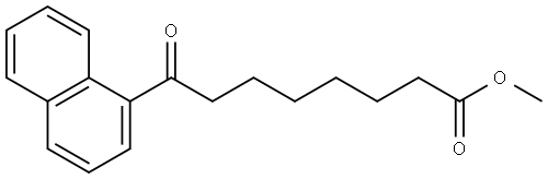 1-Naphthaleneoctanoic acid, η-oxo-, methyl ester Structure