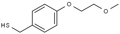 Benzenemethanethiol, 4-(2-methoxyethoxy)- Structure