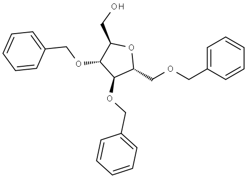 D-Mannitol, 2,5-anhydro-1,3,4-tris-O-(phenylmethyl)- Structure