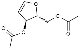 D-erythro-Pent-1-enitol, 1,4-anhydro-2-deoxy-, 3,5-diacetate Structure